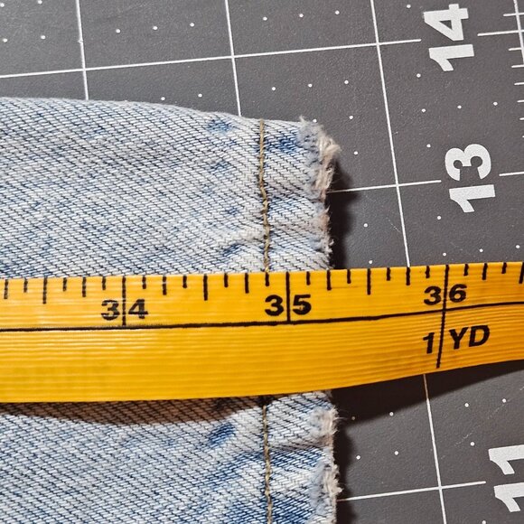 Agolde Riley High Rise Straight Crop Jeans Womens 23 Light Wash Distressed 100% - Picture 11 of 16